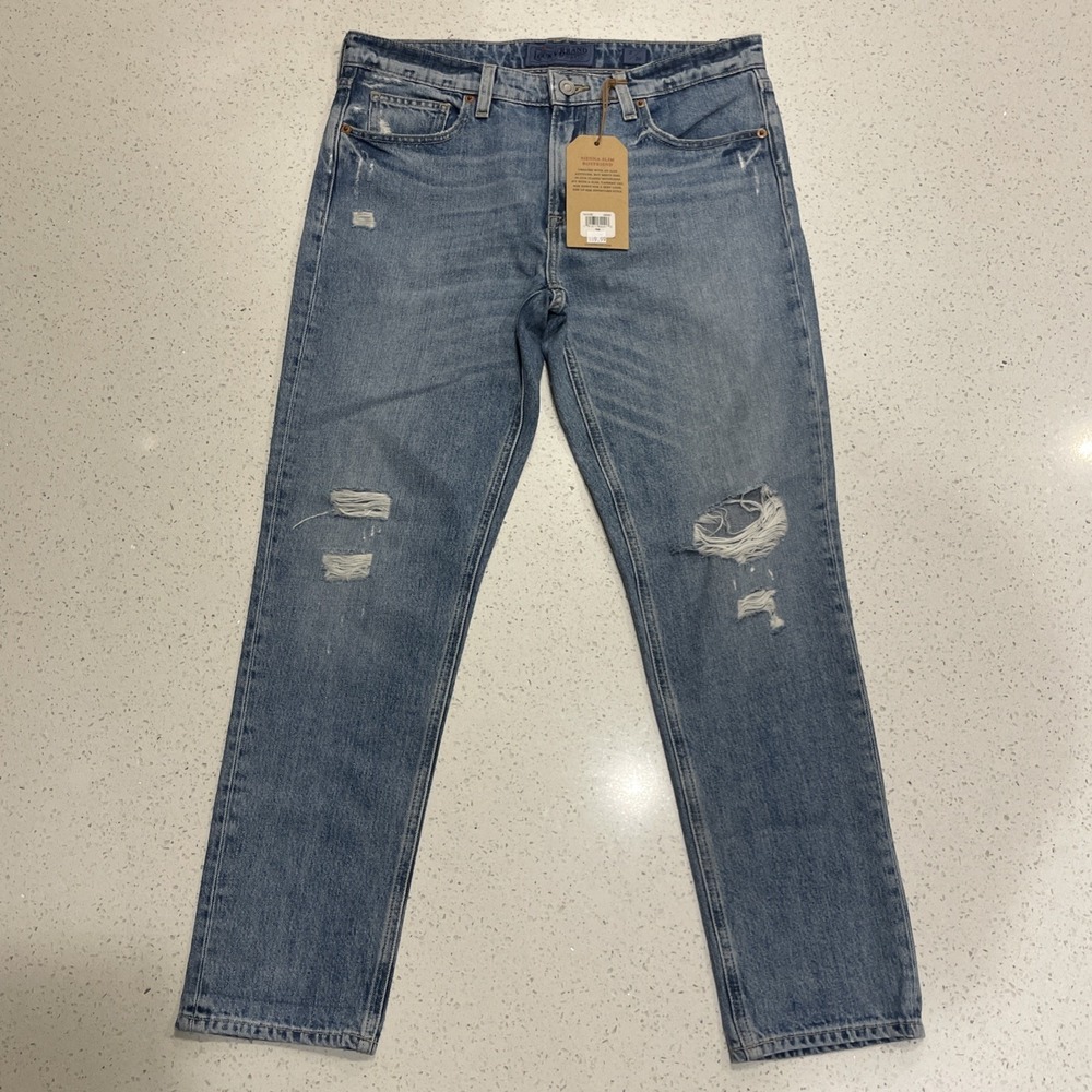 NWT Lucky Brand Jeans Sienna Slim Boyfriend Distressed Denim Soft Comfy 2/26